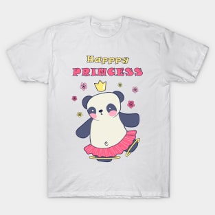 Happy princess panda T-Shirt